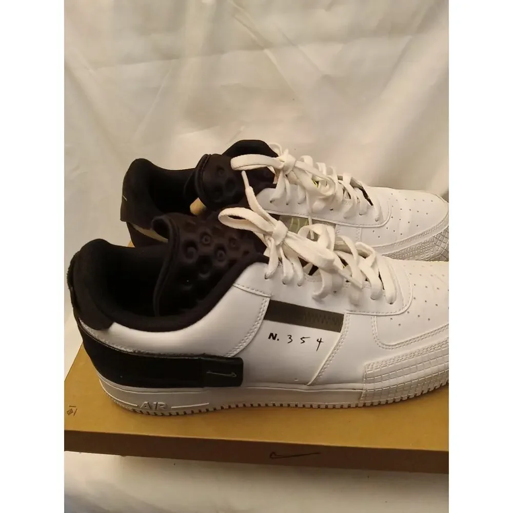Nike Men's Size 13 Air Force 1 Type Volt Athletic Shoes AT7859-101 Low Top